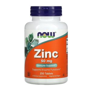 زینک ناو 250 عددی NOW Zinc 50mg